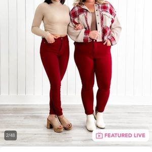 NWT Women’s Judy Blue Scarlet High Rise Tummy Control Skinny Jeans size 13